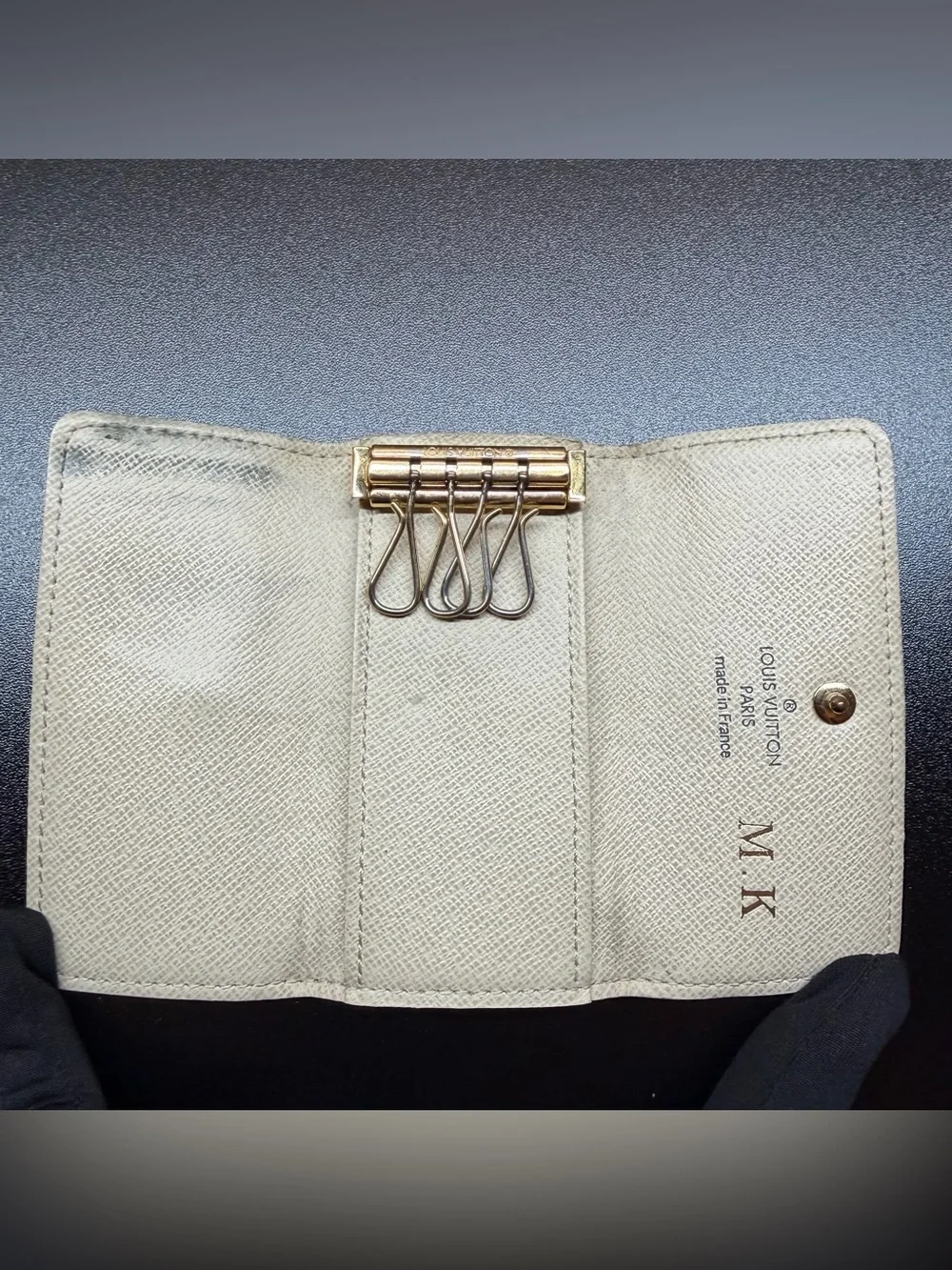 Louis Vuitton Damier Azur 4 Key Holder